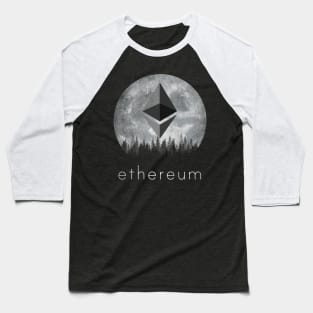 Vintage Ethereum ETH Coin To The Moon Crypto Token Cryptocurrency Blockchain Wallet Birthday Gift For Men Women Kids Baseball T-Shirt